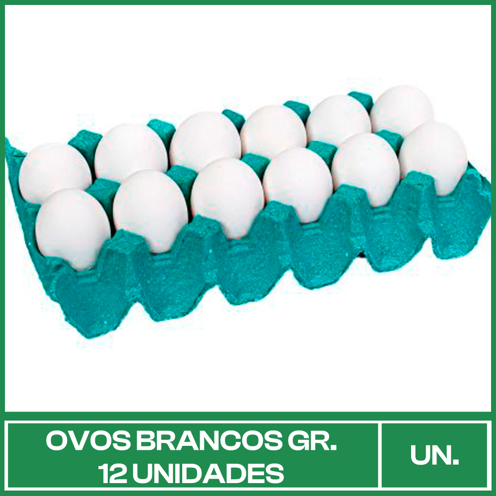 Ovos Brancos Gr. 12 Unidades