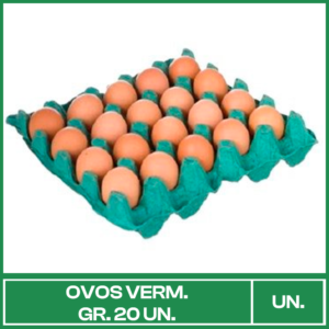 Ovos Verm. Gr. 20 Un.
